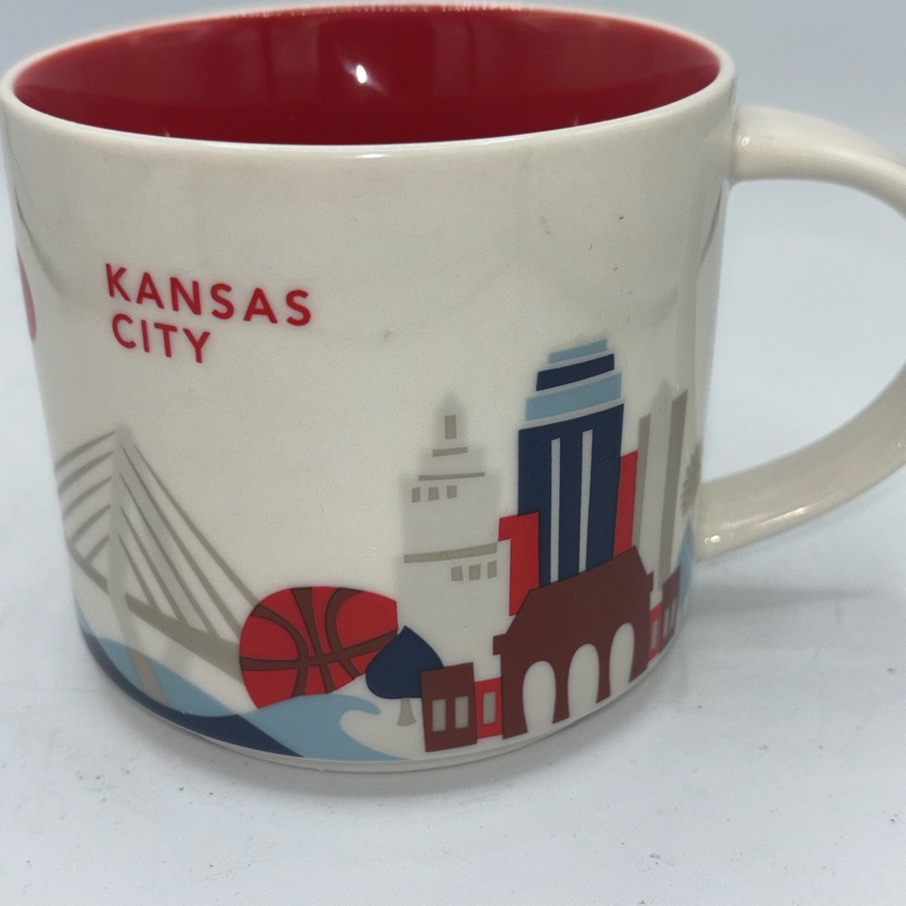 Starbucks You Are Here Kansas City Skyline Coffee Mug